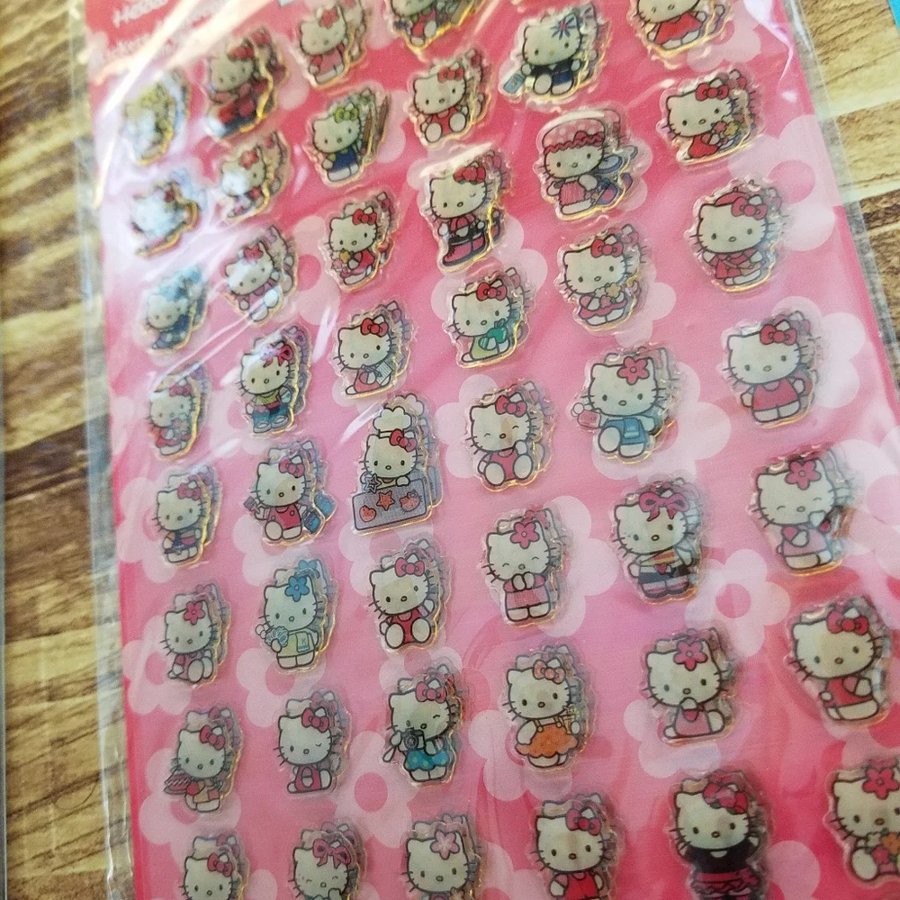 Hello Kitty Stationery Gift Set Lot Tote Bag Stickers Notepad Magnetic Sanrio